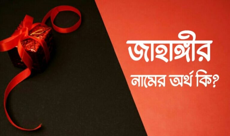 জাহাঙ্গীর নামের অর্থ কি? Jahangir name meaning in Bengali