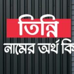 তিন্নি নামের অর্থ কি? Tinni name meaning in Bengali