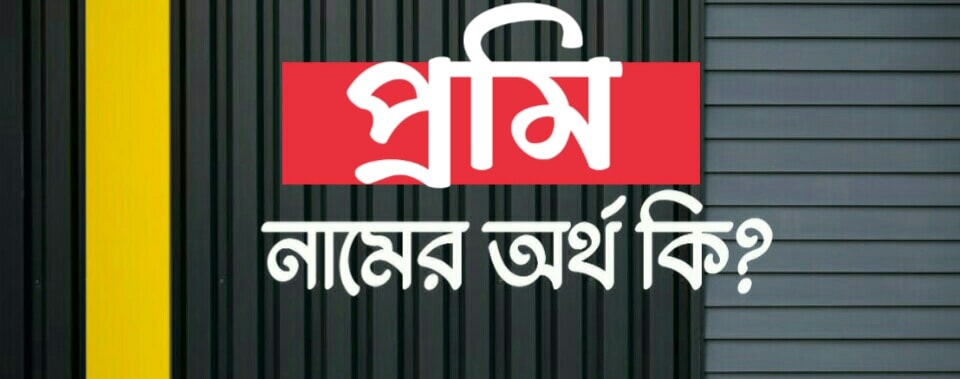 প্রমি নামের অর্থ কি? Promi name meaning in Bengali