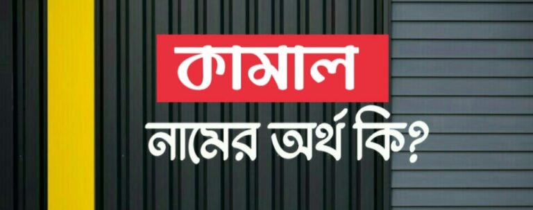 কামাল নামের অর্থ কি? Kamal name meaning in Bengali