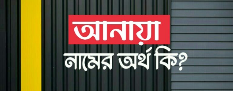 আনায়া নামের অর্থ কি? Anaya name meaning in Bengali