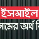 ইসমাইল নামের অর্থ কি? Ismael name meaning in Bengali