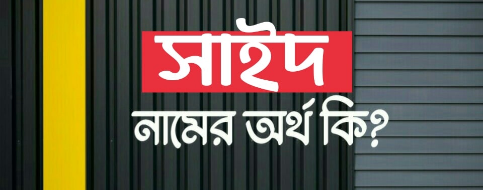 সাঈদ নামের অর্থ কি? Saieed name meaning in Bengali