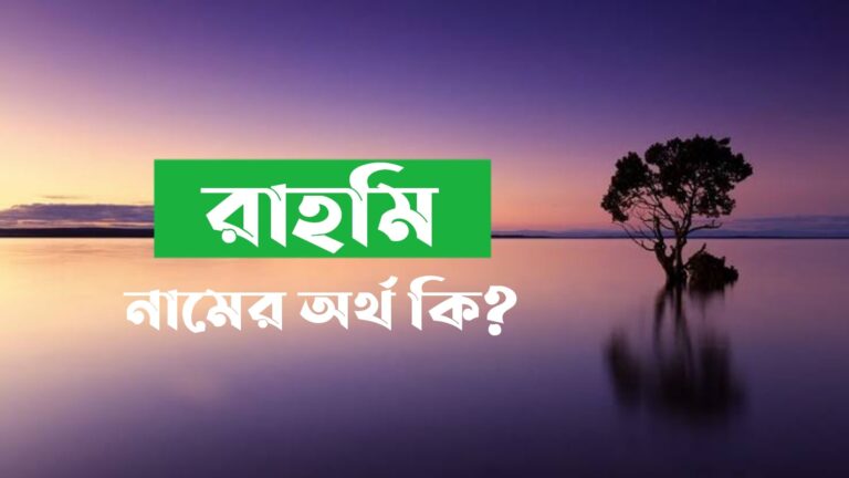 রাহমি নামের অর্থ কি?Rahmi name meaning in Bengali