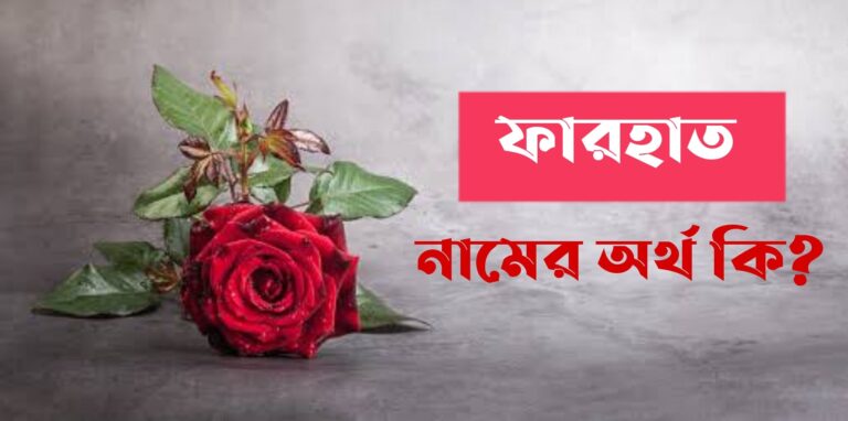 ফারহাত নামের অর্থ কি? Farhat Name meaning in Bengali